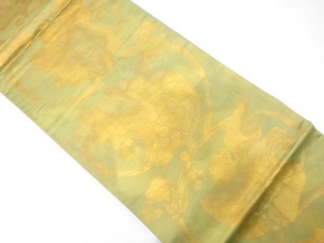 アンティーク　唐花模様織り出し袋帯（材料）